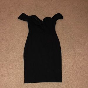 Sexy black off the shoulder dress